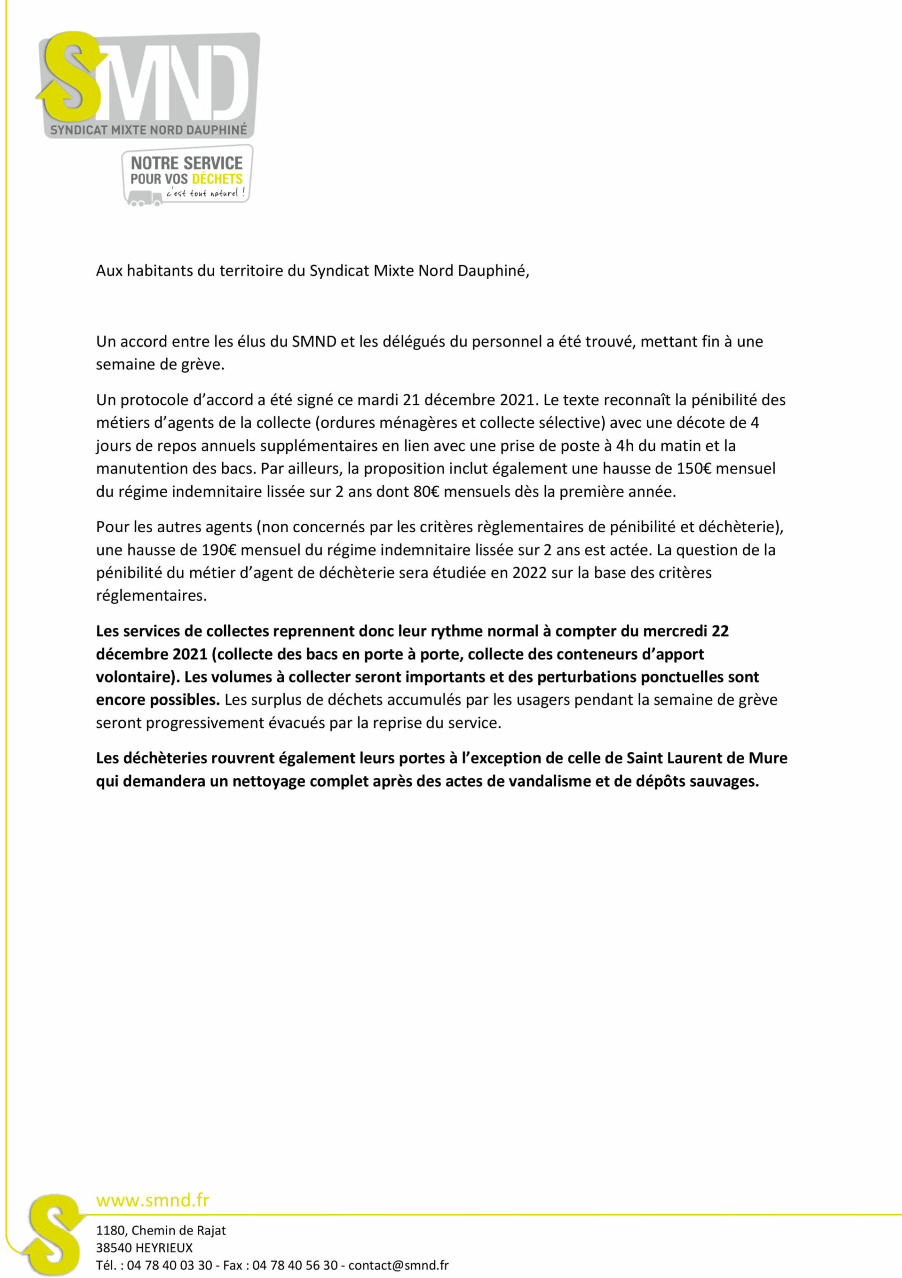 Fin De La Grève Smnd